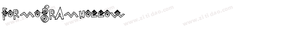 FormogramHollow字体转换