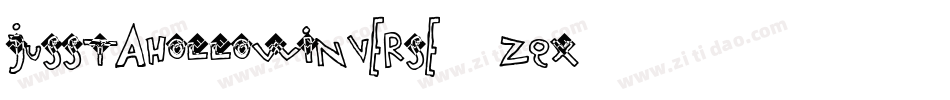 JusstaHollowInverse-6zqx字体转换