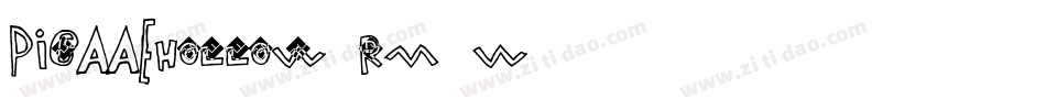 PicaaeHollow-Rm3W字体转换
