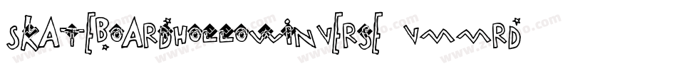 SkateboardHollowInverse-vmmrD字体转换