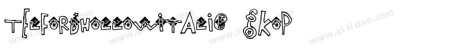 TelfordHollowItalic-GKoP字体转换