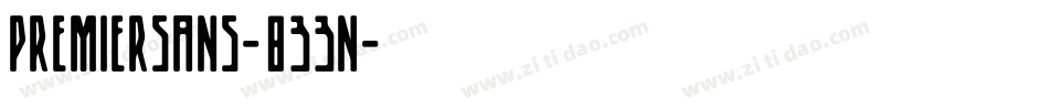 PremierSans-833n字体转换