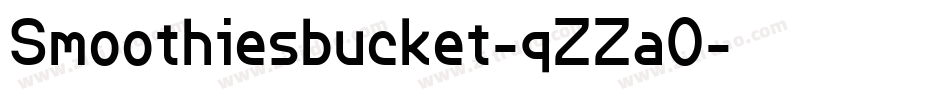 Smoothiesbucket-qZZa0字体转换