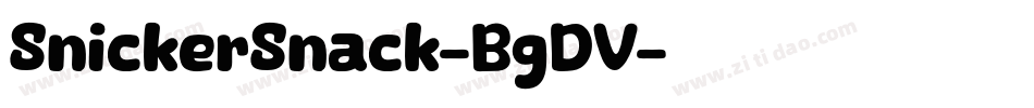 SnickerSnack-BgDV字体转换
