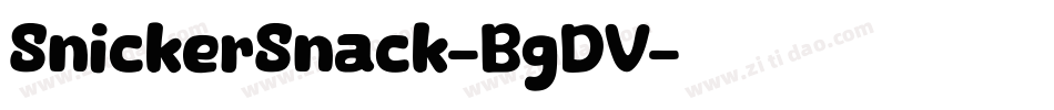 SnickerSnack-BgDV字体转换