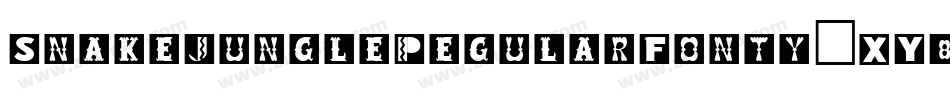SnakeJungleRegularFonty-XY82字体转换