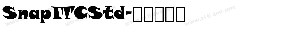 SnapITCStd字体转换