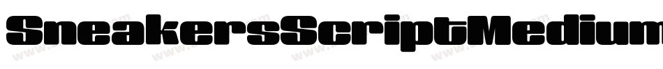 SneakersScriptMedium字体转换