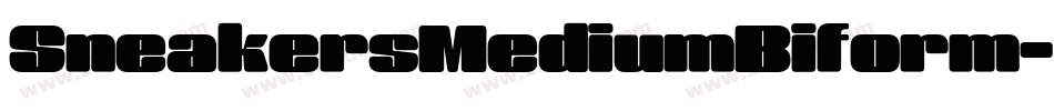 SneakersMediumBiform字体转换