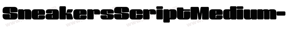 SneakersScriptMedium字体转换