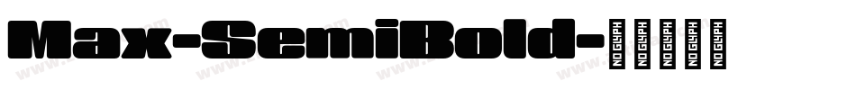 Max-SemiBold字体转换