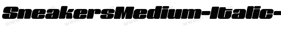 SneakersMedium-Italic字体转换