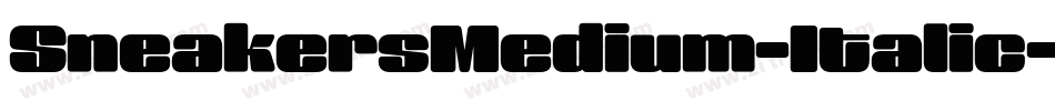 SneakersMedium-Italic字体转换