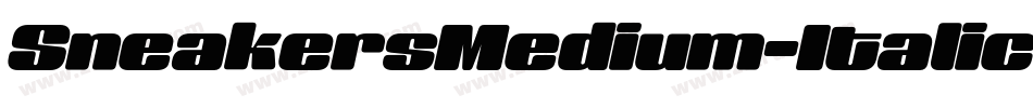 SneakersMedium-Italic字体转换