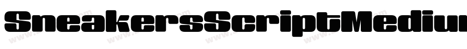 SneakersScriptMedium字体转换