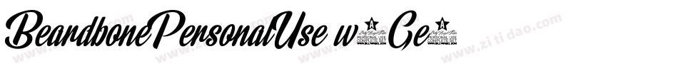BeardbonePersonalUse-w1Ge9字体转换