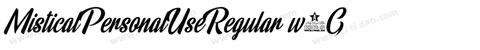 MisticalPersonalUseRegular-w1GpP字体转换