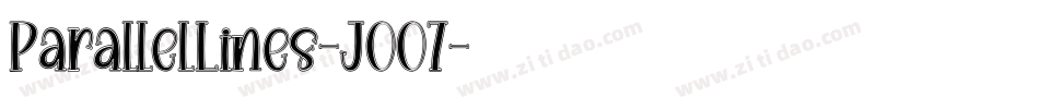 ParallelLines-J007字体转换
