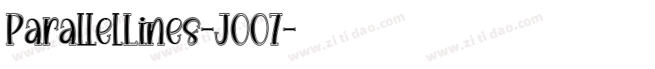 ParallelLines-J007字体转换