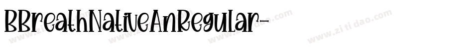BBreathNativeAnRegular字体转换