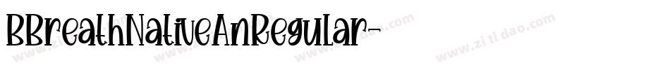 BBreathNativeAnRegular字体转换