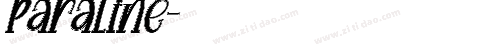 paraline字体转换