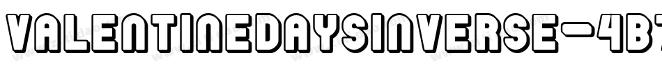 ValentineDaysInverse-4B7PK字体转换