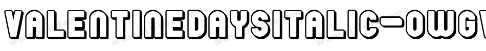 ValentineDaysItalic-owgV0字体转换