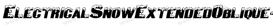 ElectricalSnowExtendedOblique-lXVw字体转换