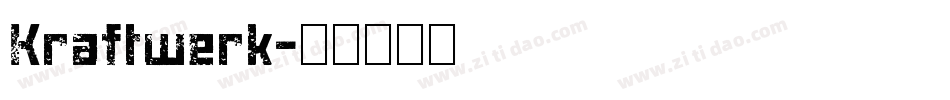 Kraftwerk字体转换