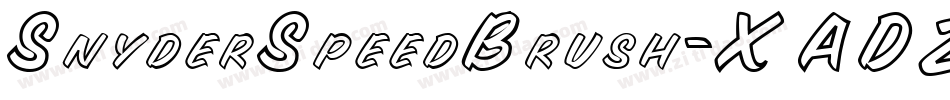 SnyderSpeedBrush-XADZ字体转换