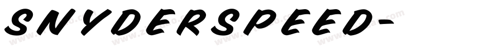 SnyderSpeed字体转换