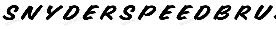 SnyderSpeedBrush-XADZ字体转换