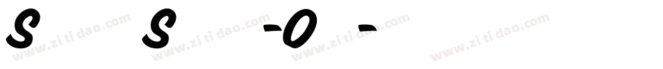 SnyderSpeed-Out字体转换