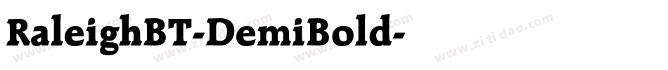 RaleighBT-DemiBold字体转换