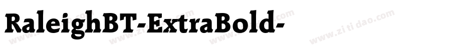 RaleighBT-ExtraBold字体转换