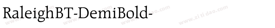 RaleighBT-DemiBold字体转换