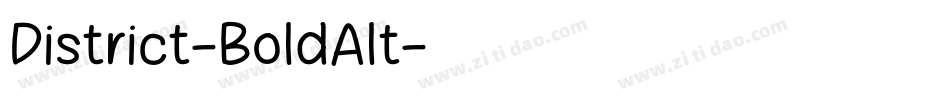 District-BoldAlt字体转换