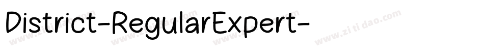 District-RegularExpert字体转换