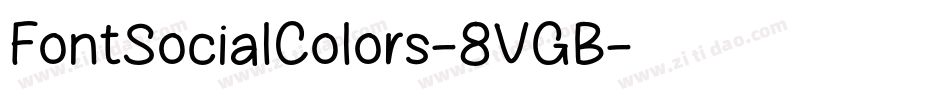 FontSocialColors-8VGB字体转换