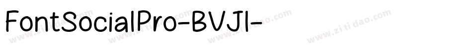 FontSocialPro-BVJl字体转换