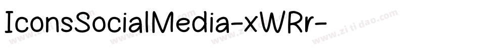IconsSocialMedia-xWRr字体转换