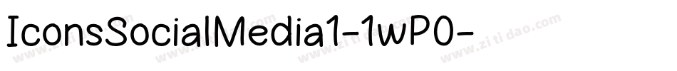 IconsSocialMedia1-1wP0字体转换
