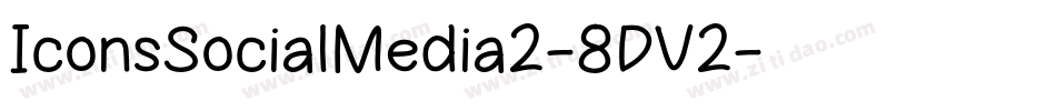 IconsSocialMedia2-8DV2字体转换