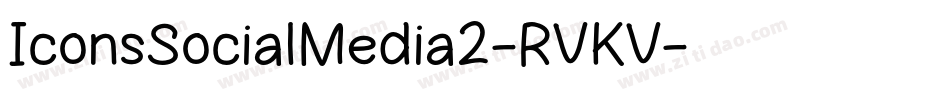 IconsSocialMedia2-RVKV字体转换