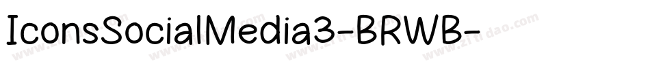 IconsSocialMedia3-BRWB字体转换
