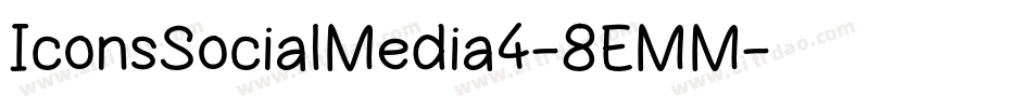 IconsSocialMedia4-8EMM字体转换