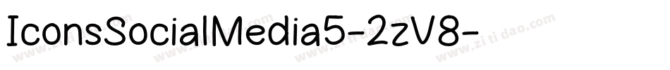 IconsSocialMedia5-2zV8字体转换