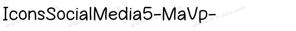 IconsSocialMedia5-MaVp字体转换