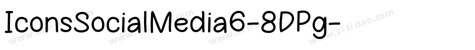 IconsSocialMedia6-8DPg字体转换